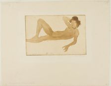 Reclining Woman, 1902. Creator: Theophile Alexandre Steinlen