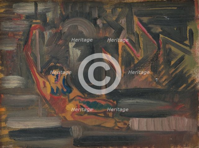 Reclining Woman, 1930-1940. Creator: Arnold Peter Weisz-Kubincan.