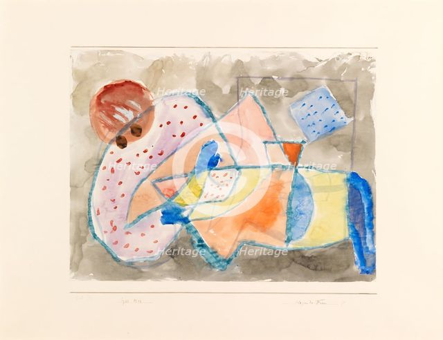 Reclining Woman, 1933. Creator: Klee, Paul (1879-1940).