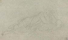Reclining Woman [verso]. Creator: Giovanni Battista Cipriani