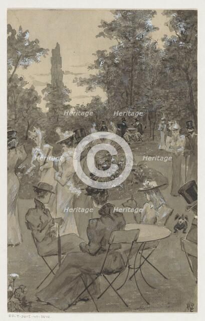 Recreation: people in a park, 1901 or earlier. Creator: Louwerse, H.C..