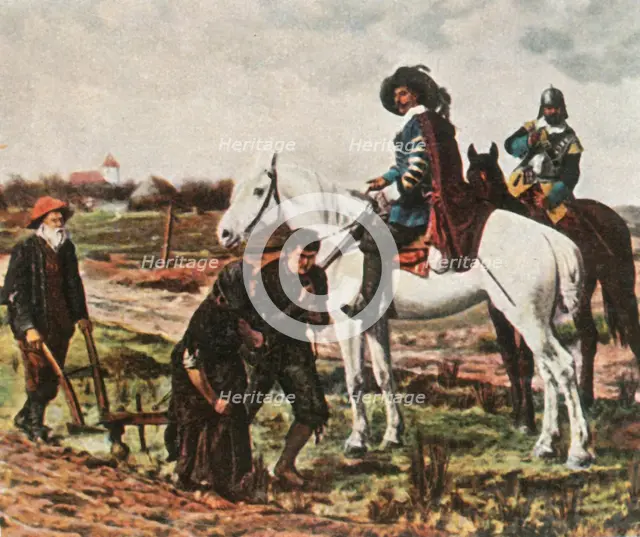 Recruiters in the time of the Thirty Year War, 1618-1648, (1936).  Creator: Unknown.