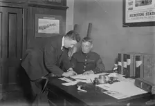 Recruiting Marines, between c1915 and c1920. Creator: Bain News Service
