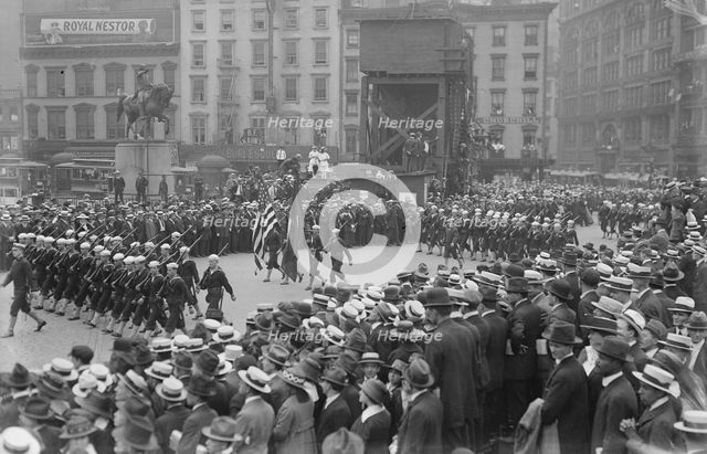 Recruiting Parade, 1917. Creator: Bain News Service.