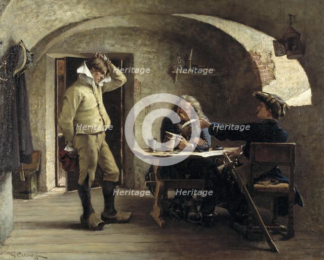 Recruiting Sergeants, 1879. Creator: Gustaf Cederström.