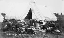 Recruits, Aldershot, H.A.C. Fargo Camp. 1914, 1914. Creator: Bain News Service
