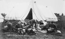Recruits, Aldershot, H.A.C. Fargo Camp. 1914, 1914. Creator: Bain News Service