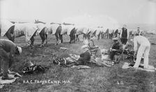 Recruits, Aldershot, H.A.C. Fargo Camp. 1914, 1914. Creator: Bain News Service