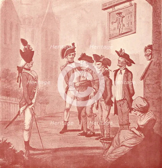'Recruits' c18th century (1909). Artist: Watson & Dixon.