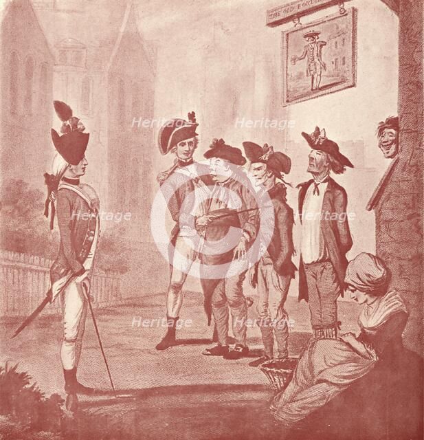 'Recruits' c18th century (1909). Artist: Watson & Dixon.