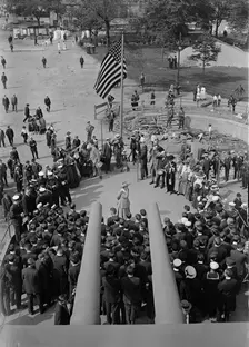 Recruits on U.S.S. Recruit, 1917. Creator: Bain News Service