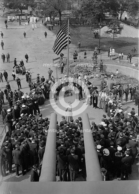 Recruits on U.S.S. Recruit, 1917. Creator: Bain News Service.