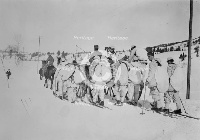 Recruits of 1st Snowshoe Battalion, Munich, between c1915 and c1920. Creator: Bain News Service.