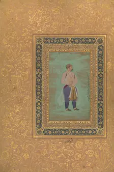 recto: "Portrait of Prince Danyal", Folio from the Shah Jahan Album, recto: late 16th century. Creator: Manohar