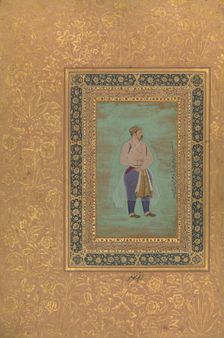 recto: "Portrait of Prince Danyal", Folio from the Shah Jahan Album, recto: late 16th century. Creator: Manohar