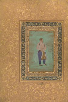 recto: "Portrait of Prince Danyal", Folio from the Shah Jahan Album, recto: late 16th century. Creator: Manohar