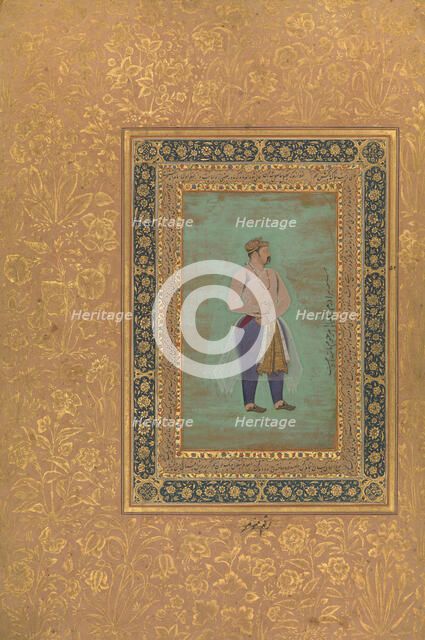 recto: "Portrait of Prince Danyal", Folio from the Shah Jahan Album, recto: late 16th century. Creator: Manohar.