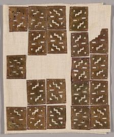 Rectangular Costume Ornaments with Geometric Motifs, A.D. 1000/1450. Creator: Unknown