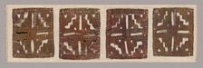 Rectangular Costume Ornaments with Geometric Motifs, A.D. 1000/1450. Creator: Unknown
