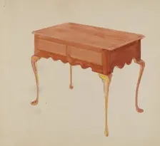 Rectangular Serving Table, 1935/1942. Creator: Unknown
