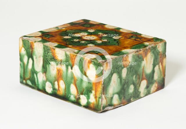 Rectangular Pillow with Quatrefoil Medallion, Tang dynasty (618-907), first half of 8th century. Creator: Unknown.