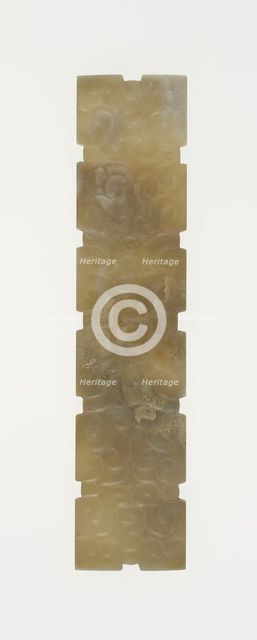 Rectangular Plaque, Eastern Zhou dynasty, (c. 770-256 B.C.), 5th century B.C.  Creator: Unknown.