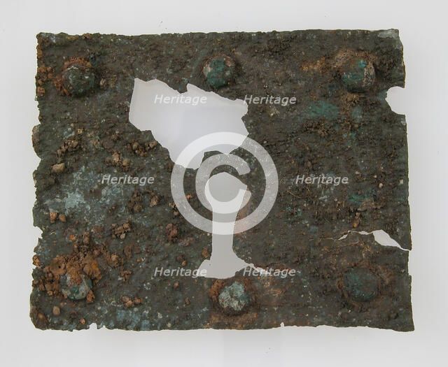 Rectangular Plaque, Frankish, 6th-7th century. Creator: Unknown.