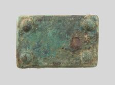 Rectangular Plaque, Frankish, middle of 6th century. Creator: Unknown