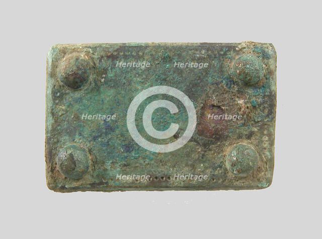 Rectangular Plaque, Frankish, middle of 6th century. Creator: Unknown.