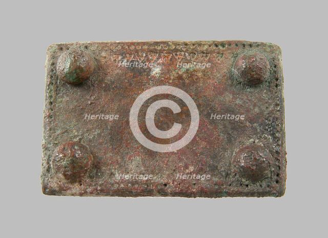 Rectangular Plaque, Frankish, middle of 6th century. Creator: Unknown.