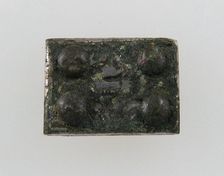 Rectangular Plaque, Frankish, middle of 6th century. Creator: Unknown