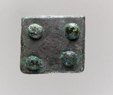 Rectangular Plaque, Frankish, middle of 6th century. Creator: Unknown