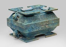 Rectangular Tureen (fu), Eastern Zhou dynasty, Spring and Autumn period (770-481 B.C.). Creator: Unknown