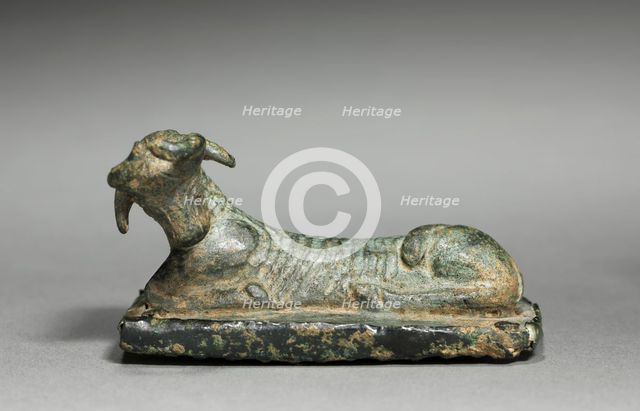 Recumbent Animal on Grater, 700-500 BC. Creator: Unknown.