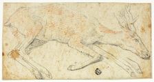 Recumbent Deer, ca. 1560-1600. Creator: Federico Zuccaro