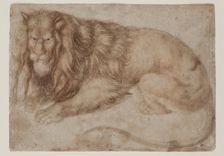Recumbent Lion, between 1494 and 1495. Creator: Albrecht Durer