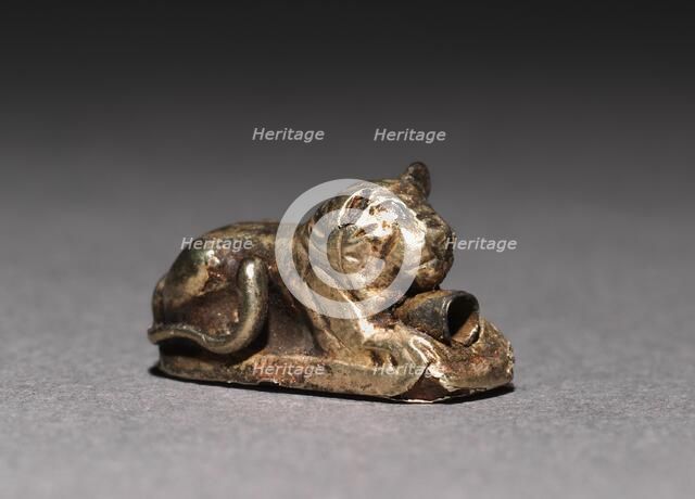 Recumbent Lion Bead, 1980-1801 BC. Creator: Unknown.