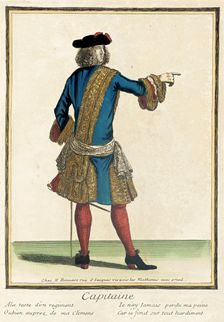 Recueil des modes de la cour de France, Capitaine 1675-1685, bound 1703-1704. Creator: Henri Bonnart