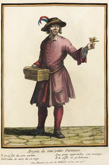 Recueil des modes de la cour de France, Argent de Mes Petits Oiseaux Bound 1703-1704. Creator: Henri Bonnart