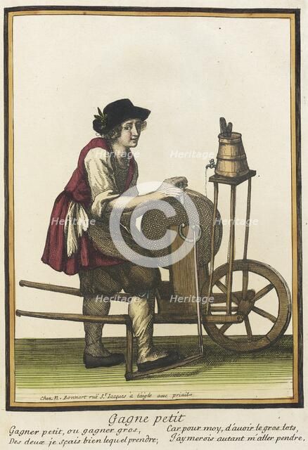 Recueil des modes de la cour de France, 'Gagne Petit', between c1678 and c1693. Creator: Nicolas Bonnart.