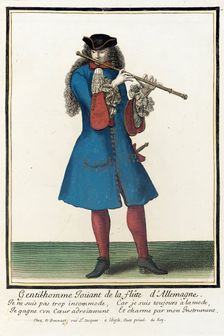 Recueil des modes de la cour de France, Gentil-homme Ioüant de la..., between c1678 and c1693. Creator: Nicolas Bonnart