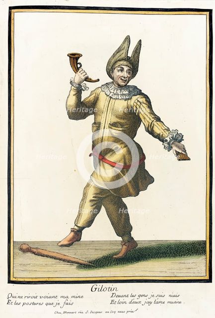Recueil des modes de la cour de France, 'Gilotin', Bound 1703-1704. Creator: Henri Bonnart.