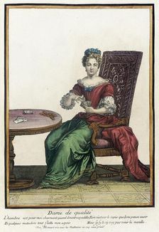 Recueil des modes de la cour de France, Dame de Qualité Bound 1703-1704. Creator: Henri Bonnart