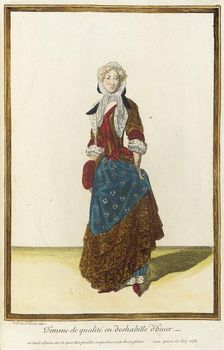 Recueil des modes de la cour de France, Femme de Qualité en Deshabille d'Hiuer 1678. Creator: Jean de Dieu