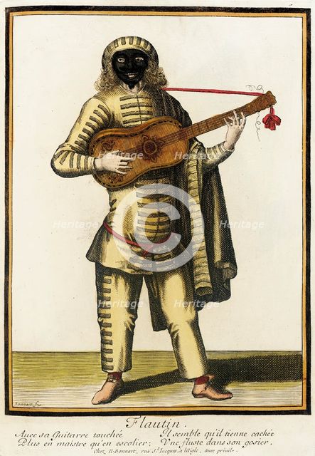 Recueil des modes de la cour de France, 'Flautin', between circa 1678 and circa 1693. Creator: Nicolas Bonnart.