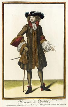Recueil des modes de la cour de France, Homme de Qualité 1687. Creator: Nicolas Arnoult