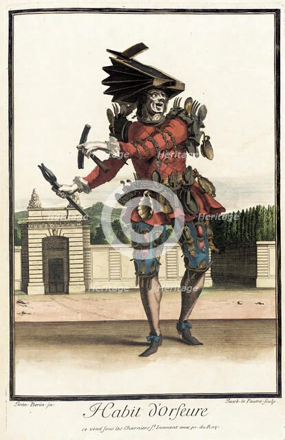 Recueil des modes de la cour de France, 'Habit d'Orfeure', Bound 1703-1704. Creators: Jean Lepautre, Jean Berain, Jacques Le Pautre.