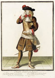 Recueil des modes de la cour de France, Habit Despeé en Biuer c1682. Creator: Nicolas Bonnart