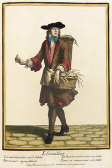 Recueil des modes de la cour de France, L'Escaillier (image 1 of 2), Bound 1703-1704. Creator: Henri Bonnart