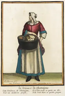 Recueil des modes de la cour de France, La Vrieuse de Chataigne after 1674. Creators: Jean-Baptiste Bonnart, Nicolas Bonnart